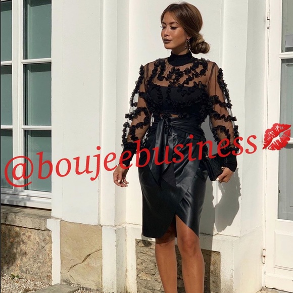 ZARA Semi-Sheer Turtleneck Top - Picture 9 of 11